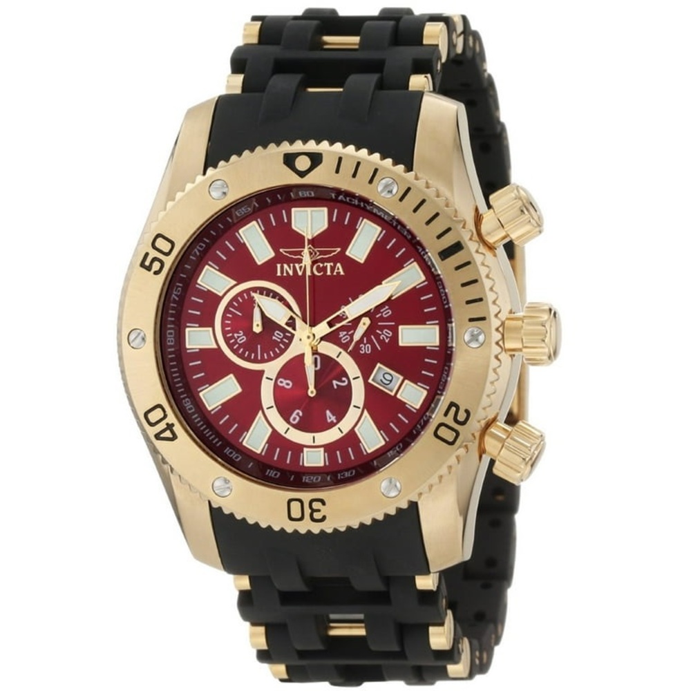Invicta Sea Spider Analog red Dial Men's Watch-10255